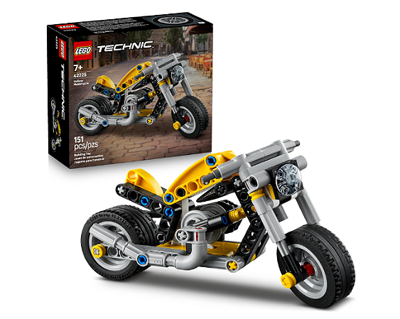 LEGO Technic Motocicleta Amarela 42225 (151 Peças)