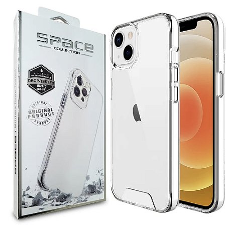 Capa Capinha Clear Case Space Rígida Anti Amarelamento Resistente Para iPhone