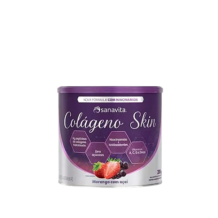 Colágeno skin (mor. C/ açaí) 200g - Sanavita