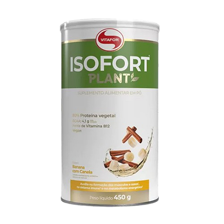Isofort plant - 450g Banana com canela - Vitafor