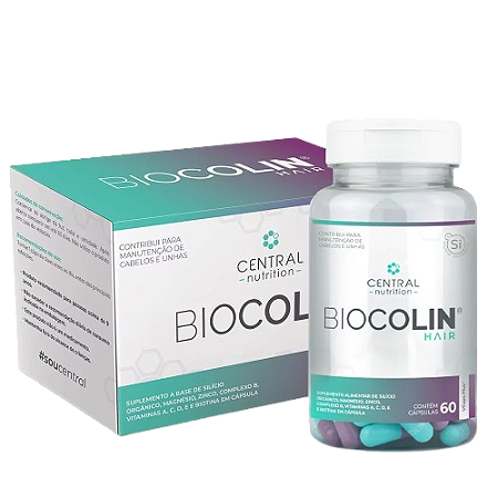 Biocolin hair - 60 cáps de 500mg- central nutriton