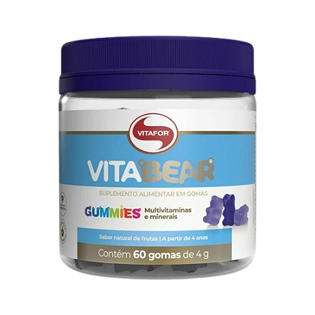 Vitabear - 60 gomas de frutas - vitafor