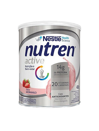 Nutren active morango/lata 400g - Nestle