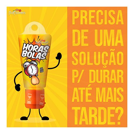 Gel Masculino Prolongador de Ereção Horas Bolas - 15g - Linha Brasileirinhos (001411)