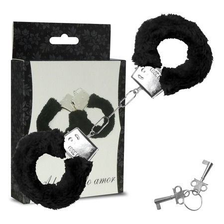 Algema de metal com pelúcia (00118)