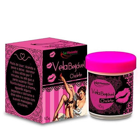 Vela Beijável Hot - Chiclete - La Pimienta (00807)