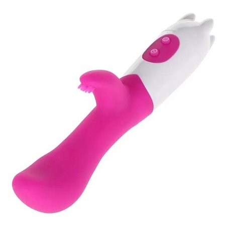 VIBRADOR SILICONE DUPLO MOTOR, 10 NÍVEIS DE VIBRAÇÃO ESTIMULADOR DE CLITÓRIS PONTO G