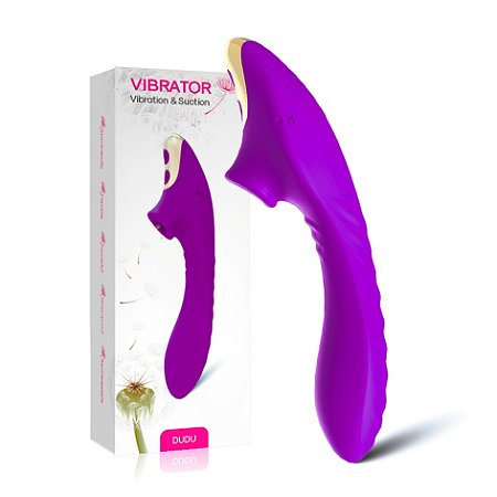 VIBRADOR SUGADOR ESTIMULADOR DE CLITÓRIS E MAMILO FEMININO RECARREGÁVEL SILICONE 9 VIBROS COR: ROXA