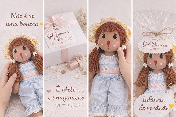 Boneca de pano Flora