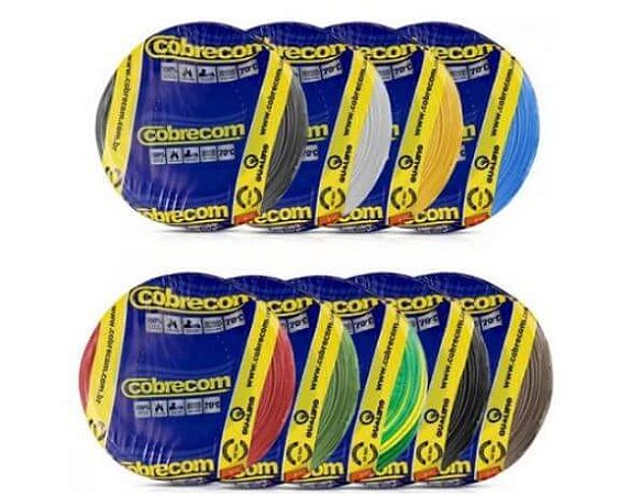 Cabo flex COBRECOM 25,0mm azul