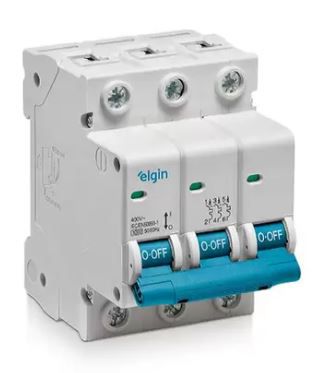 Disjuntor elgin tripolar 40a