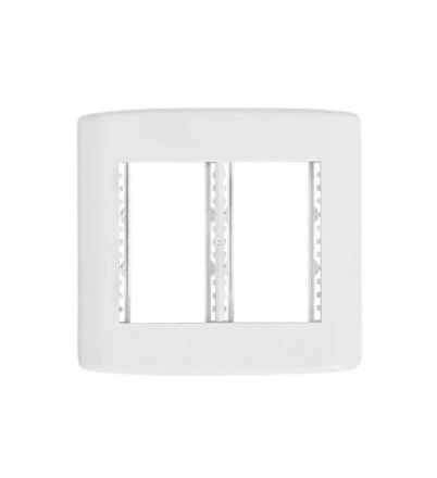 Conj. Placa 4x4 modular branca c/suporte pluzie - 7285