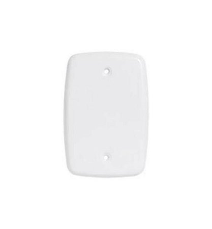 Conj. Placa cega 4x2 branca pluzie - 3239