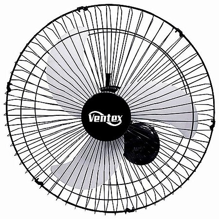 Ventilador VENTEX oscilante parede bivolt preto 60cm tex6 max turbo (602)jrf000059f
