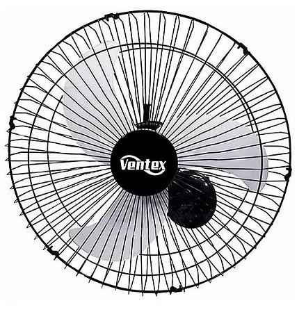 Ventilador VENTEX oscilante parede bivolt preto 50cm tex5(500)jrf000002f