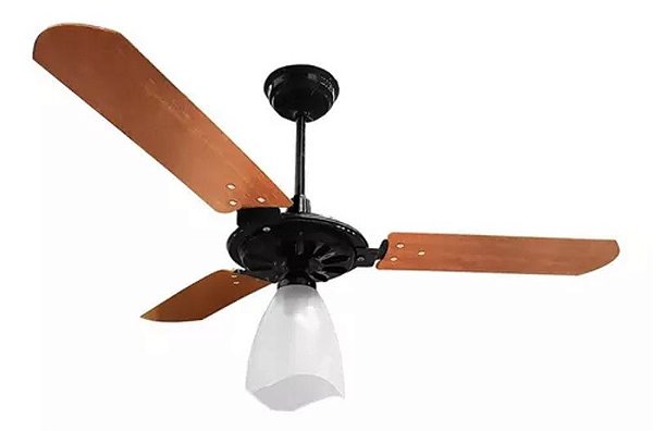 Ventilador VENTEX teto yris 127v preto/ mog tulipa aberta(100)jrf000004f