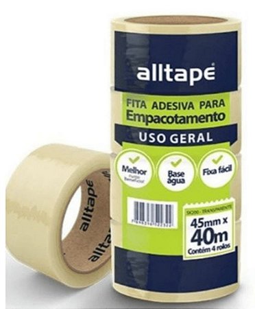 Fita empacotamento alltape 45mmx40mts
