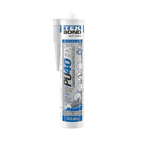 selante TEK BOND Pu40 tubo cinza 387g/280ml