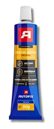Silicone AUTOFIX acetico incolor uso geral  50g