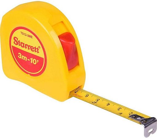 Trena STARRETT de bolso mod. 3m /10 mm/pol