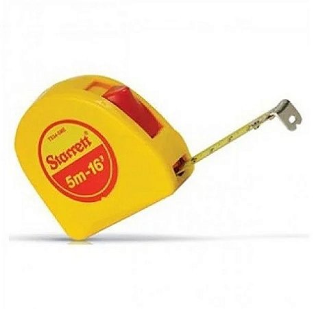 Trena STARRETT de bolso mod. 5m /16' mm/pol