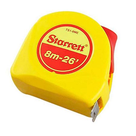 Trena STARRETT  de bolso 8m /26' mm/pol