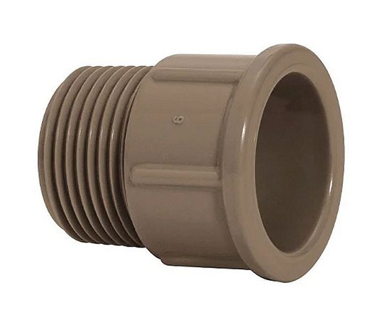 Adaptador tigre marrom soldável curto 50mm x 1 1/4'' *