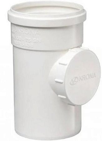Tee krona de inspecao esgoto 100 x 75mm