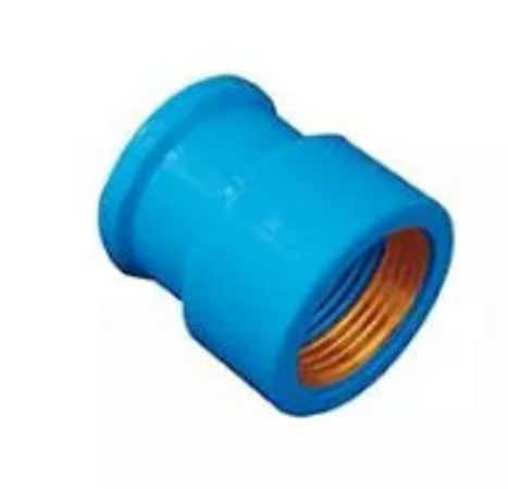 Luva krona azul latão lr 25 x 3/4''