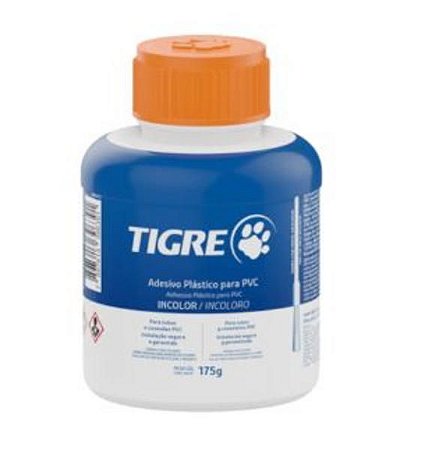 Adesivo pvc tigre incolor frasco 175g *
