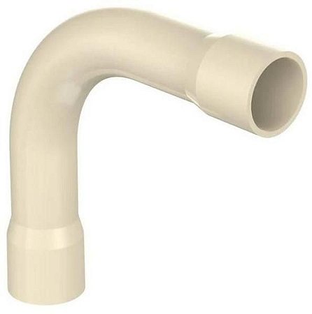 Curva plastilit 90° branca esgoto longa 40mm PACOTE C/10