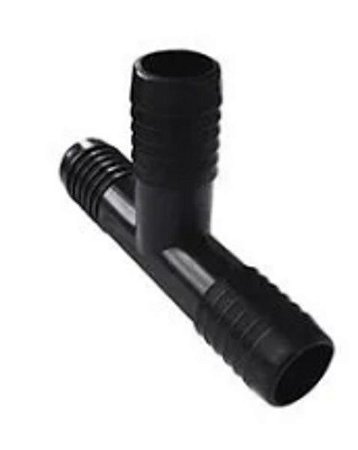 Tee akato interno triplo preto 3/4'' PACOTE c/25