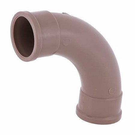 Curva pvc brasil 90° marrom curta20mm