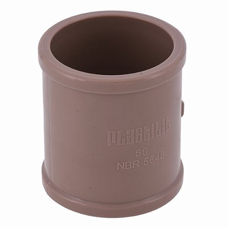 Luva plastilit marrom soldavel 50mm PACOTE C/10