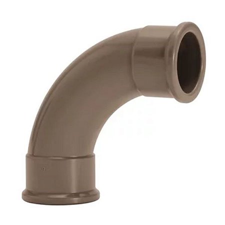 Curva krona longa marrom 90º x 50mm