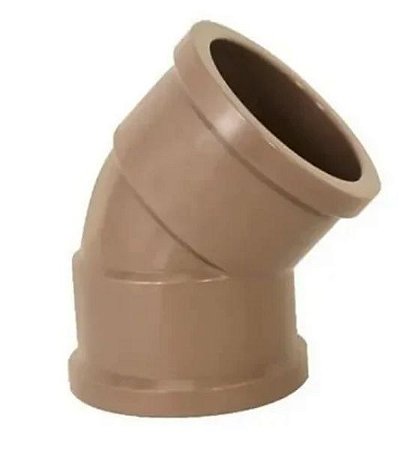 Cotovelo akato 45° soldavel marrom 20mm PACOTE C/50