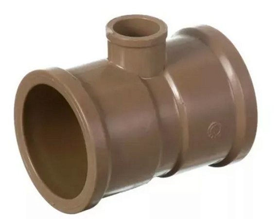 Tee krona redução marrom lll 50mmx25mm