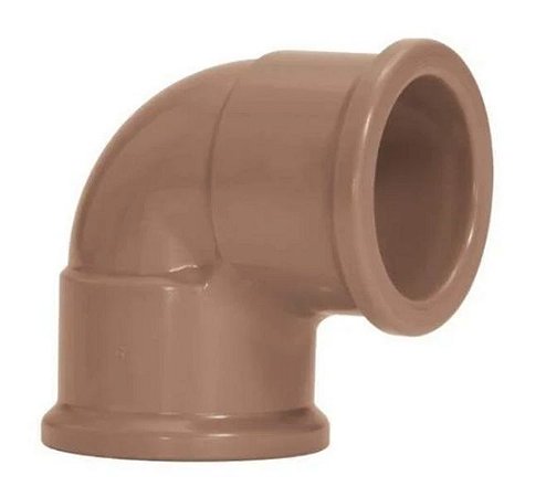 Cotovelo krona 90º marrom ll 50mm