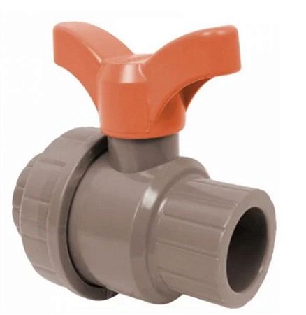 Registro tigre esfera pvc tigre c/uniao 50mm liso liso 27958087 *