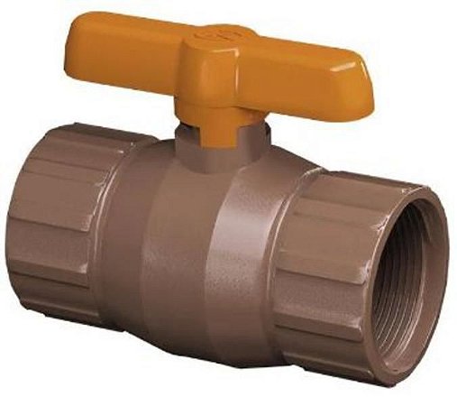 Registro krona de esfera rr marrom 1"
