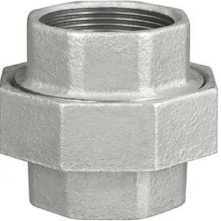 União assento plano galvanizado 1/2"