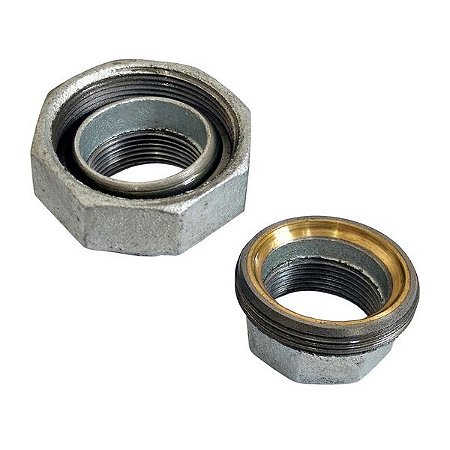 União assento bronze galvanizado 1-1/4"