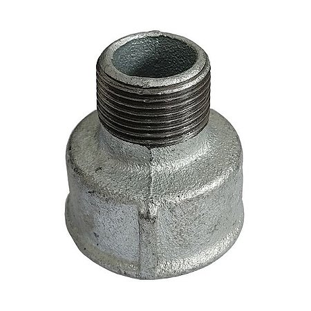 Luva de redução m/f galvanizado 1-1/2 x 1"
