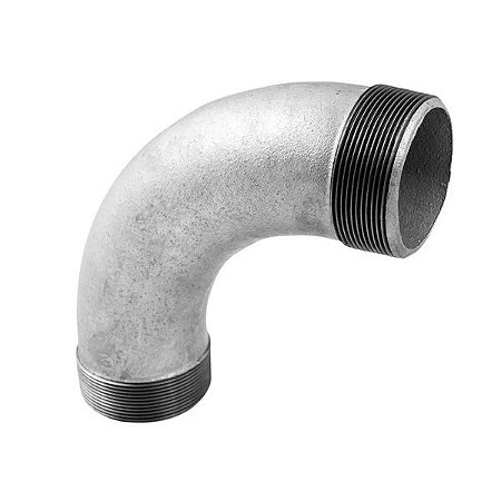 Curva 90 macho/macho galvanizado 1/2"