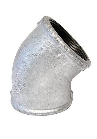 Cotovelo 45 galvanizado 1/2"
