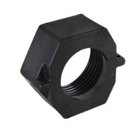 Porca sextavada pp pead p/ tubete dn20 3/4" PRETA polierg