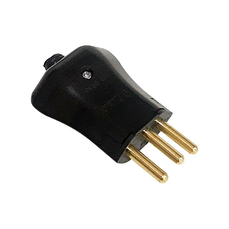 Pino macho 14136 3 pinos 20a preto pte 50 pluzie 9364