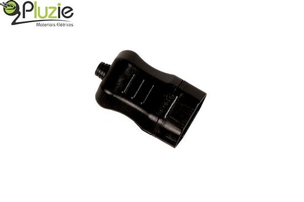 Pino femea 2p 20a preto pluzie 9831