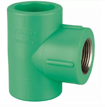 Tee AMANCO inserto metalico f\f\f 90º ppr 25mm x 1\2''