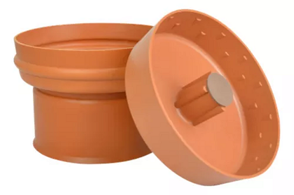 Tampão ocre completo. P/ til tcc dn 100 kbo